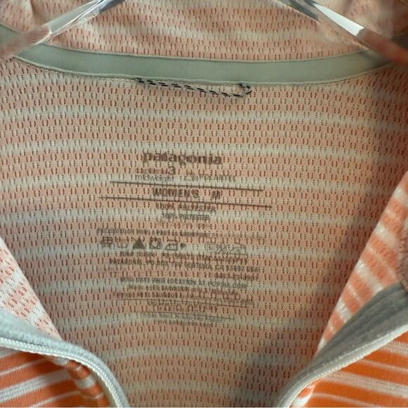 Patagonia Capline 3 Mid-weight Quarter Zip Stripe Long Sleeve Size M - Picture 4 of 4